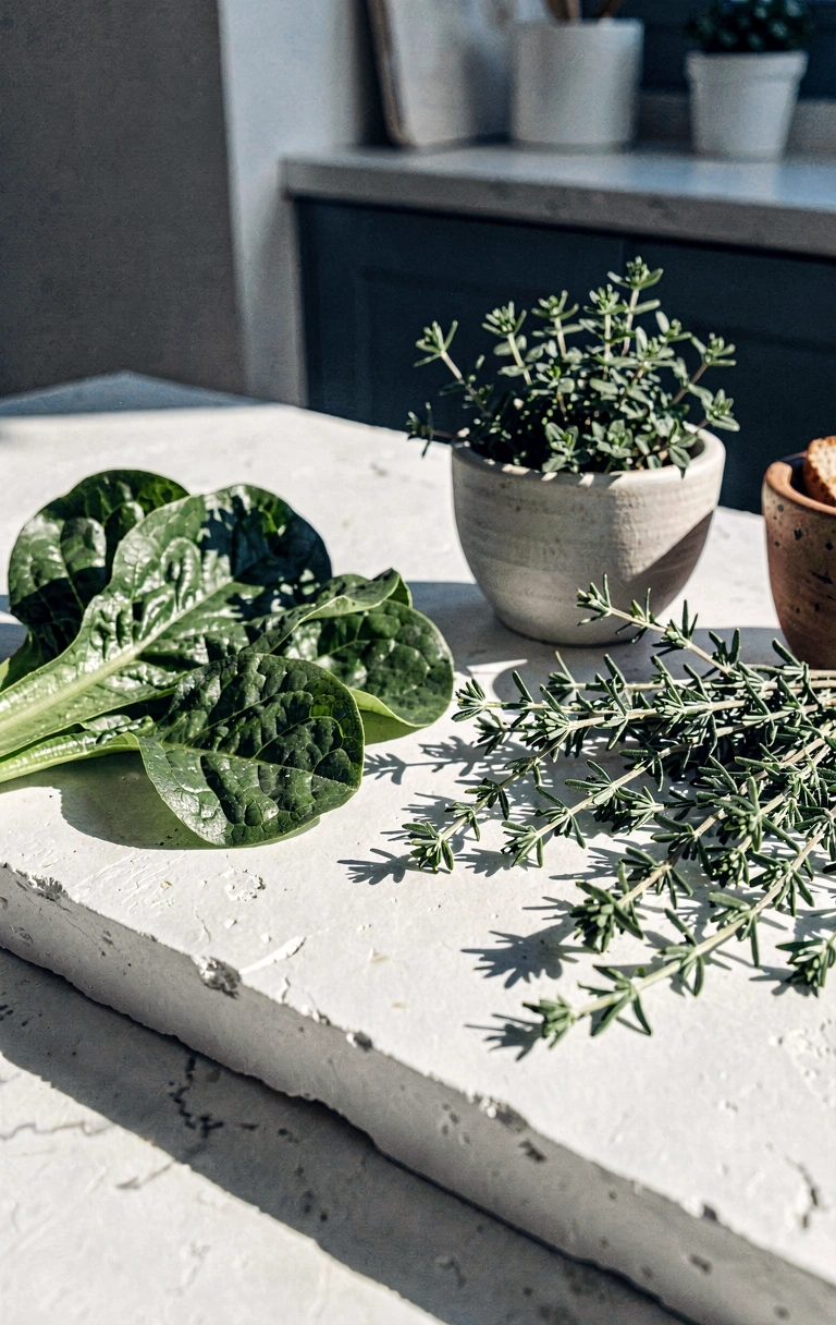 Φρέσκα βότανα και λαχανικά